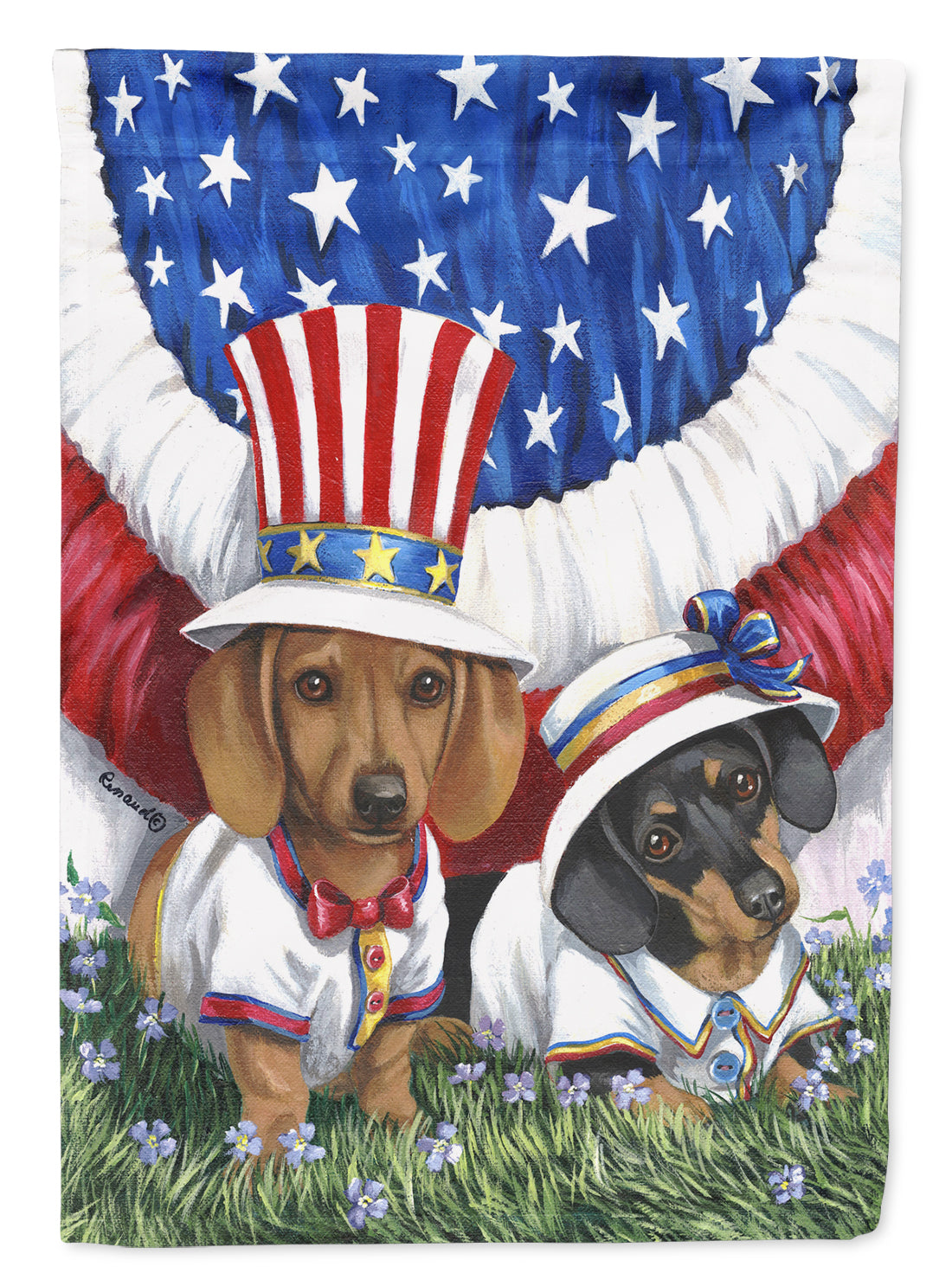 Buy this Dachshund USA Flag Garden Size PPP3088GF