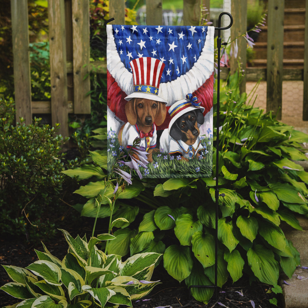 Dachshund USA Flag Garden Size PPP3088GF