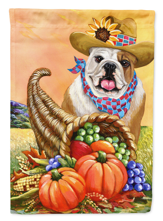 Buy this English Bulldog Autumn Flag Garden Size PPP3090GF