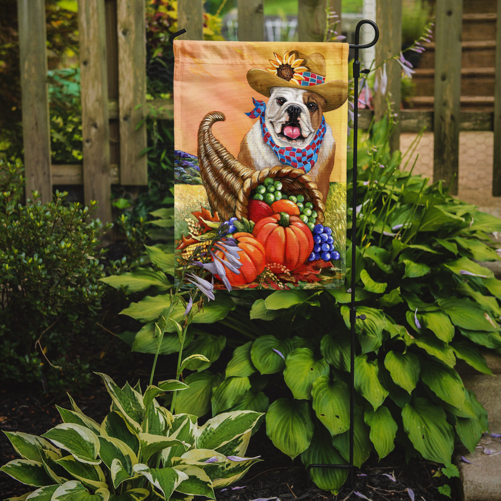 English Bulldog Autumn Flag Garden Size PPP3090GF