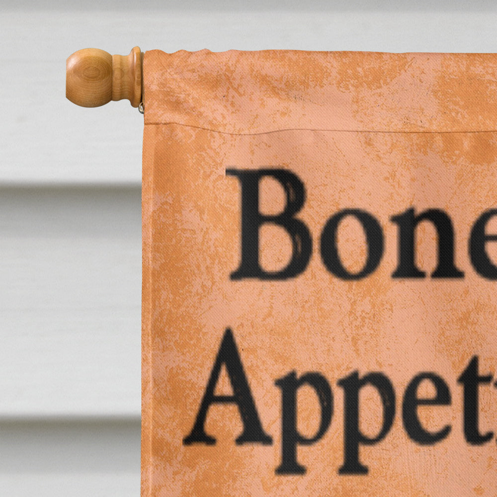 French Bulldog Bone Appetit Flag Canvas House Size PPP3096CHF