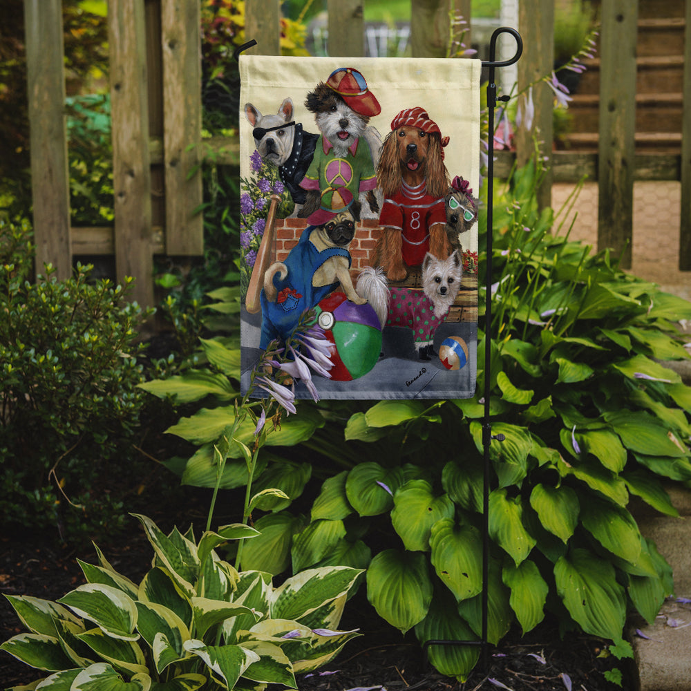 Dogs Mutli-Breed Neighborhood Flag Garden Size PPP3115GF