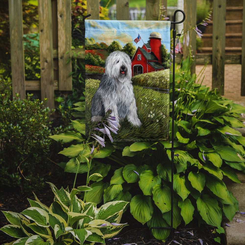 Old English Sheepdog Heaven Flag Garden Size PPP3119GF