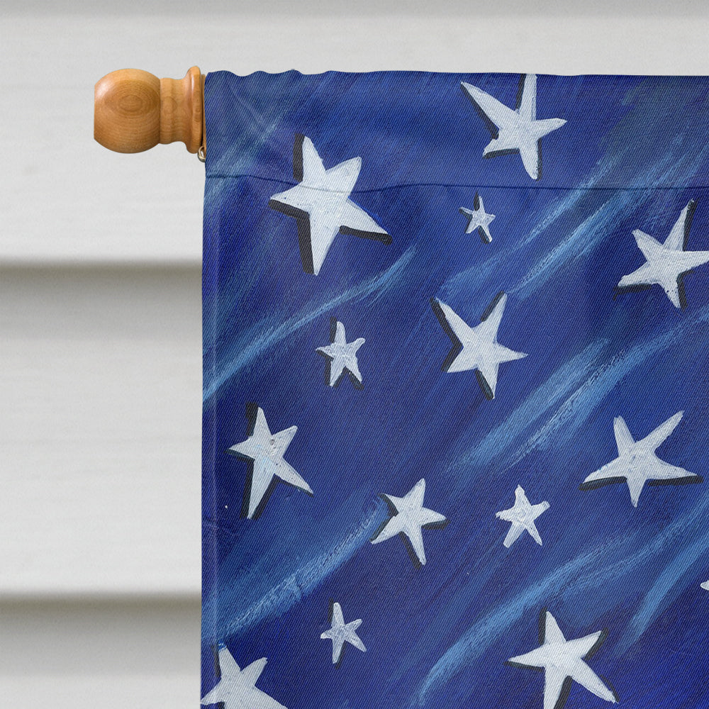 Old English Sheepdog USA Flag Canvas House Size PPP3121CHF