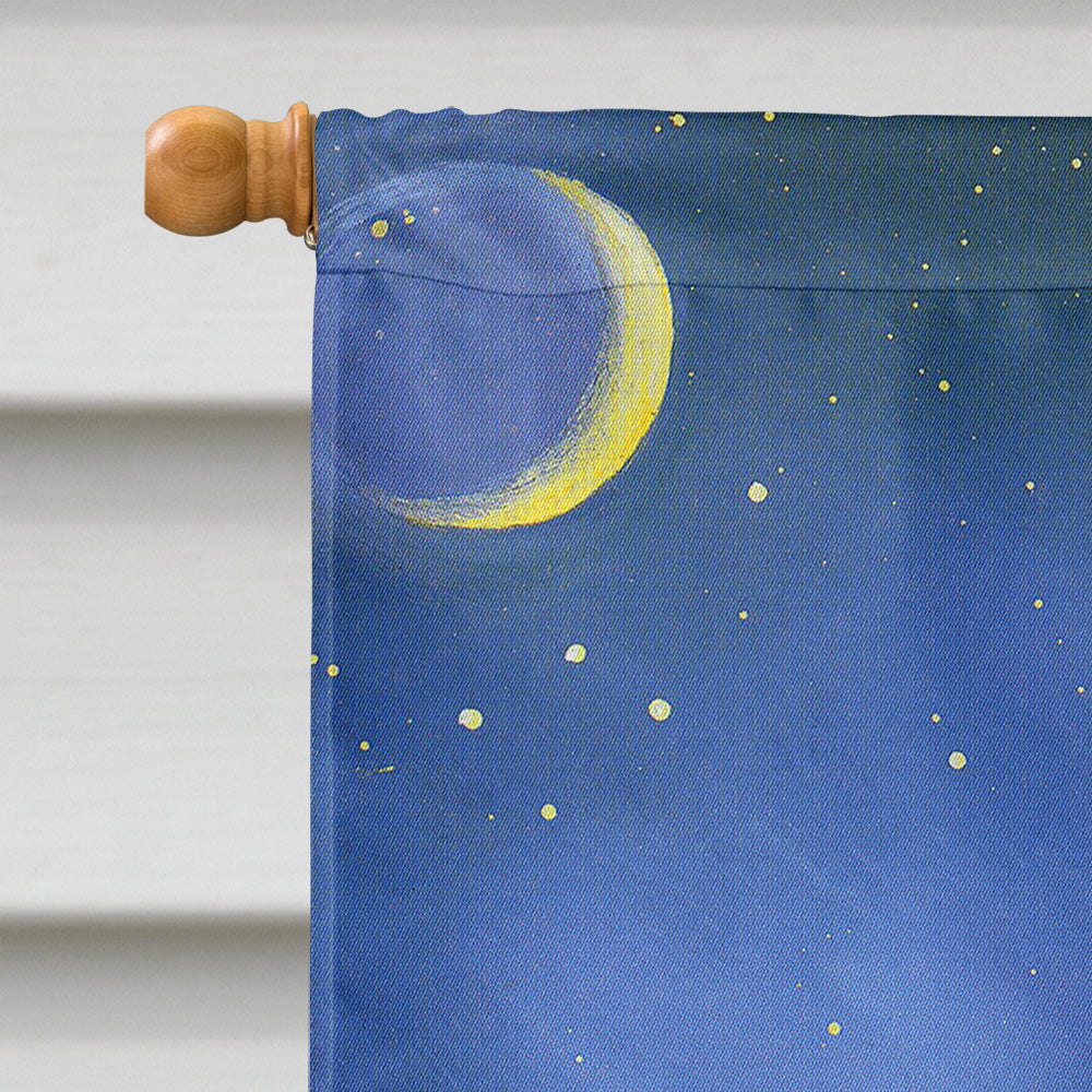 Westie Moonlight Stroll Flag Canvas House Size PPP3122CHF