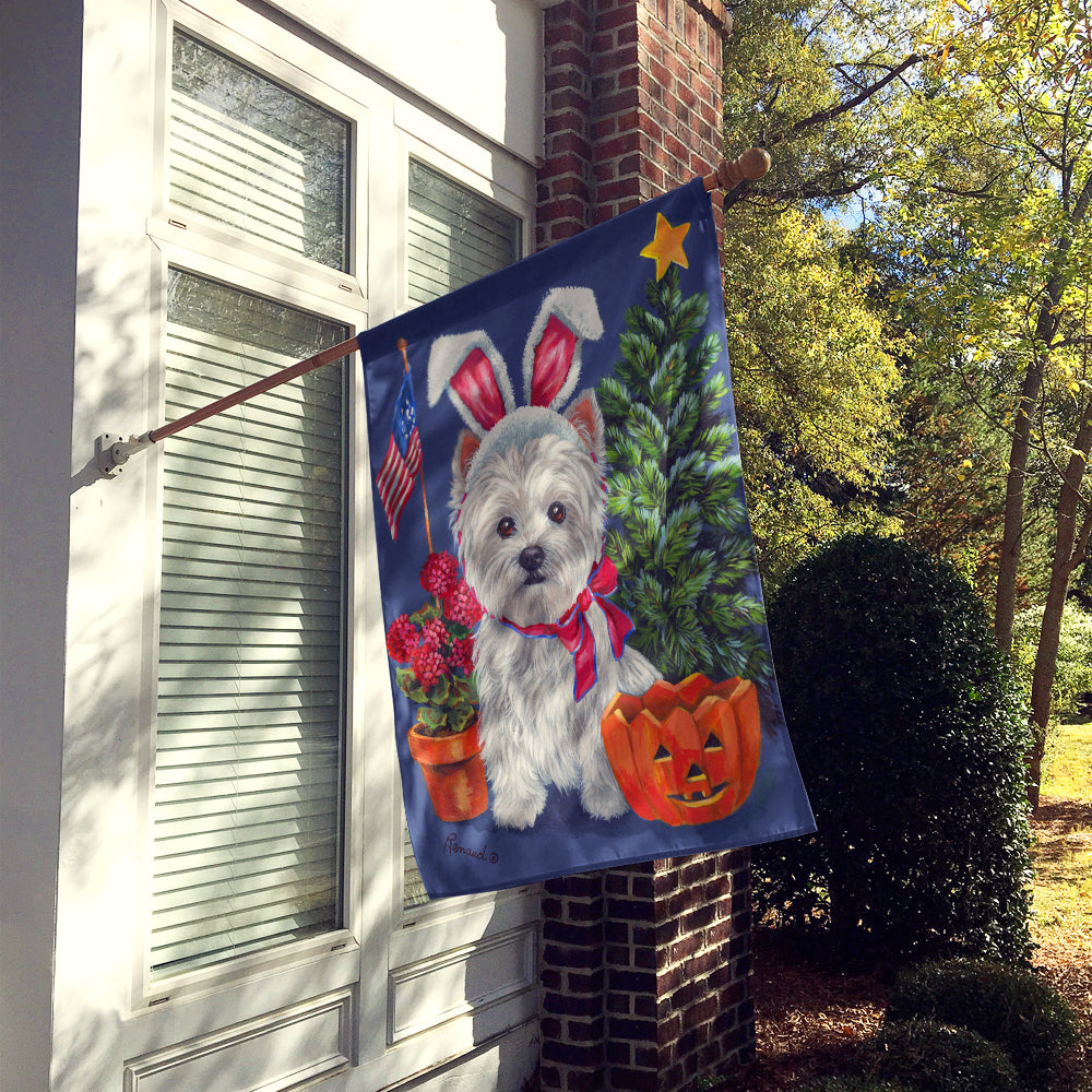 Westie for All Seasons Flag Canvas House Size PPP3137CHF