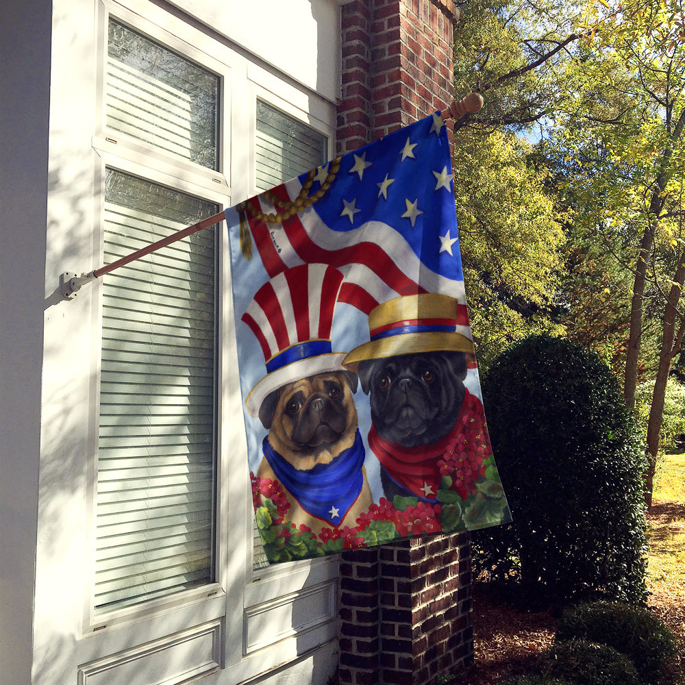 Pug USA Flag Canvas House Size PPP3154CHF
