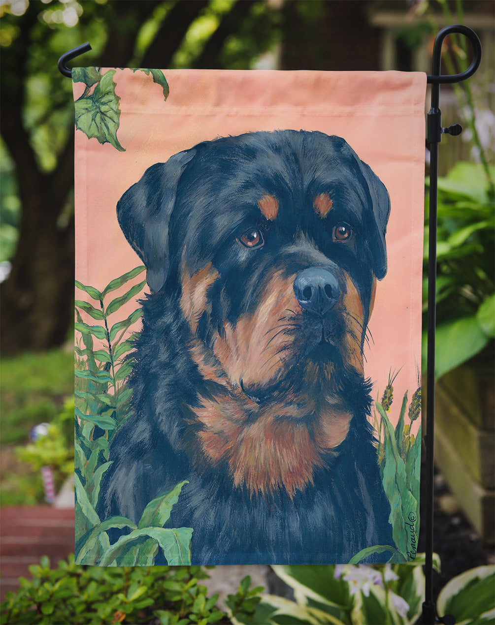 Rottweiler Flag Garden Size PPP3156GF