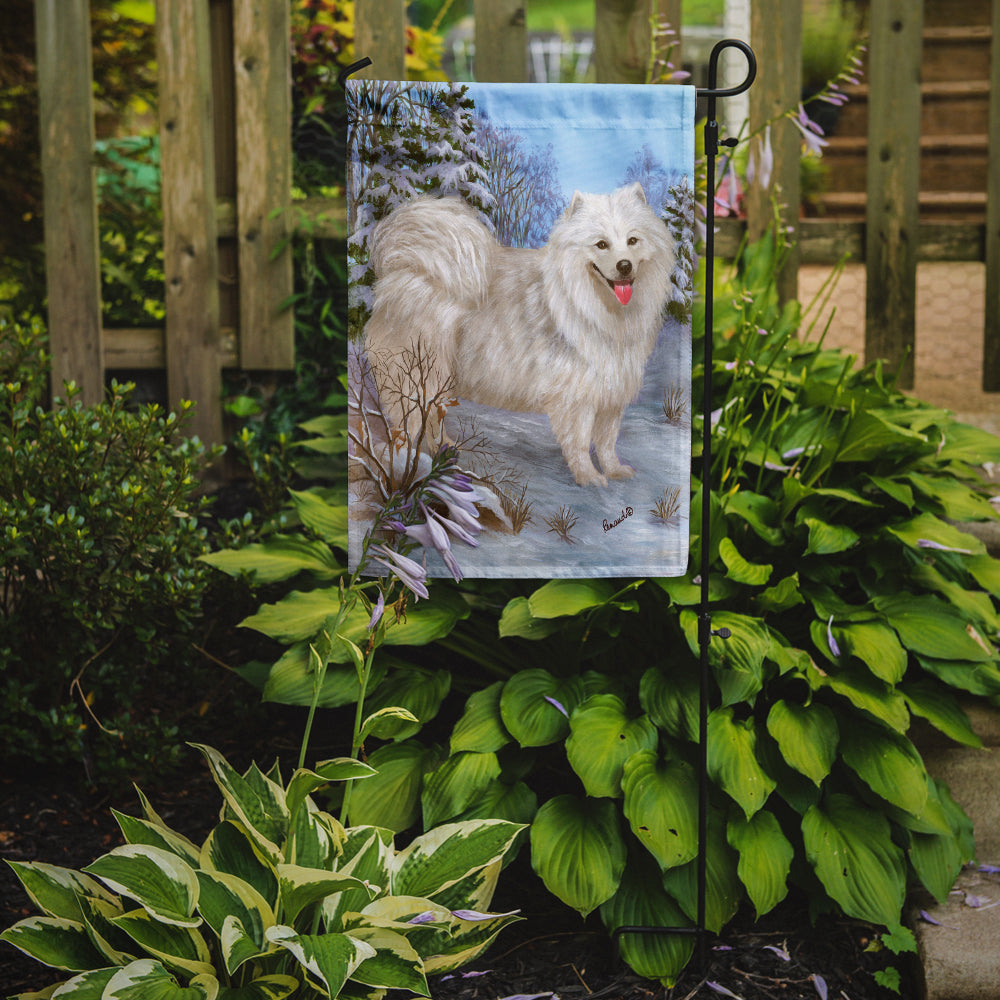 Samoyed Happiness Flag Garden Size PPP3157GF