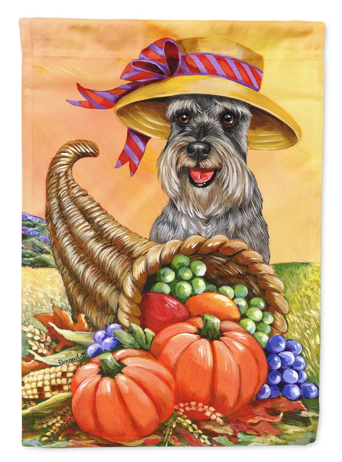 Buy this Schnauzer Autumn Flag Garden Size PPP3158GF