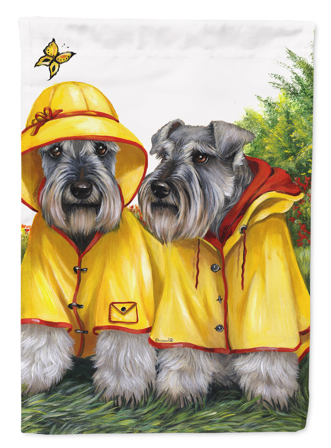 Buy this Schnauzer Rain Gear Flag Garden Size PPP3164GF