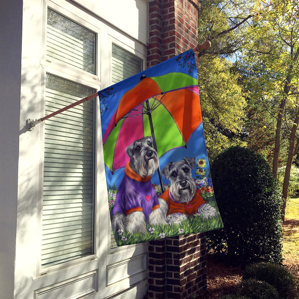 Schnauzer Soulmates Flag Canvas House Size PPP3166CHF