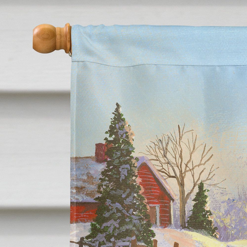 Scottie and Westie Christmas Pine Hill Flag Canvas House Size PPP3170CHF