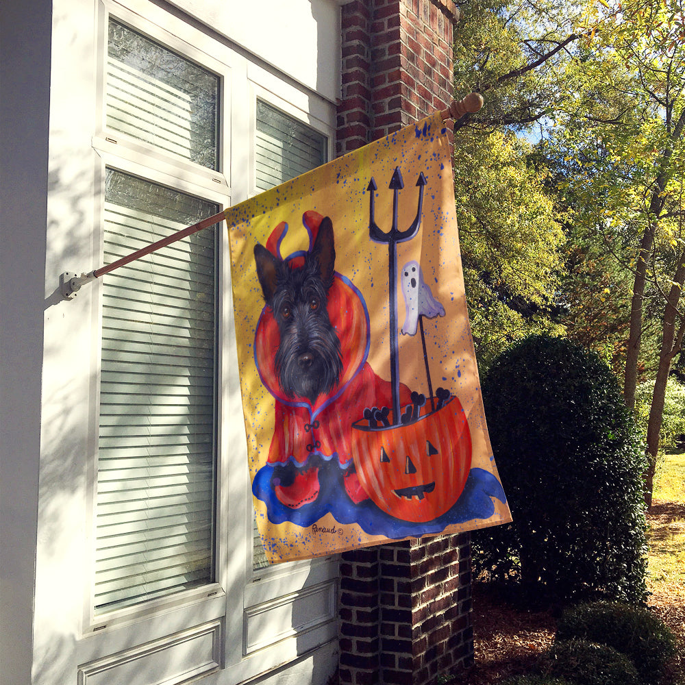 Scottie Boo Hoo Halloween Flag Canvas House Size PPP3171CHF