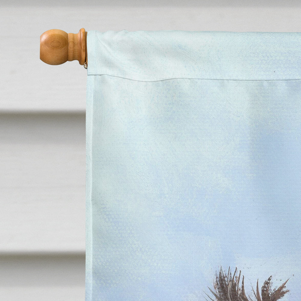 Scottie Curious Flag Canvas House Size PPP3173CHF