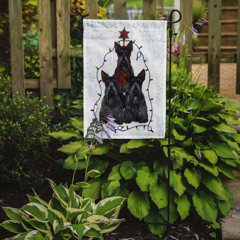 Scottie Christmas Family Tree Flag Garden Size PPP3176GF