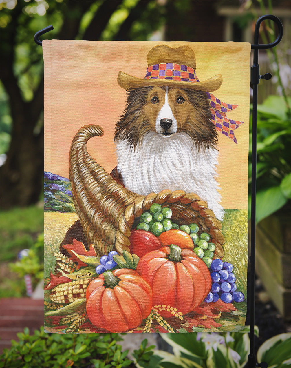 Sheltie Autumn Flag Garden Size PPP3185GF