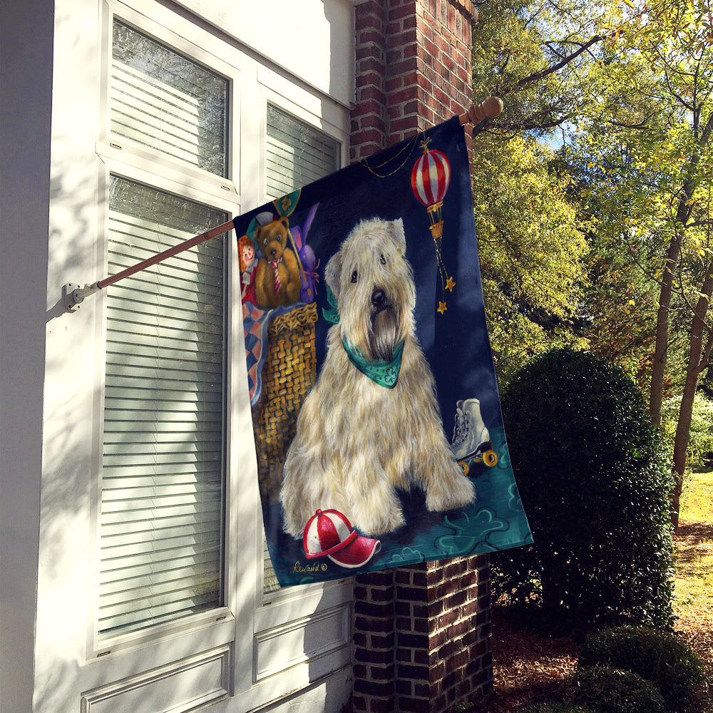 Wheaten Terrier Playroom Flag Canvas House Size PPP3193CHF