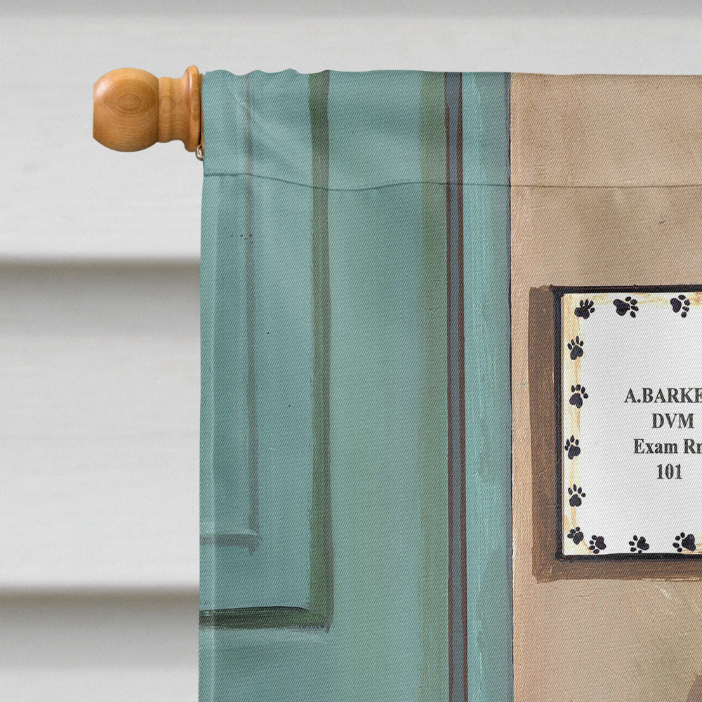 Dogs Vet Visit Flag Canvas House Size PPP3196CHF
