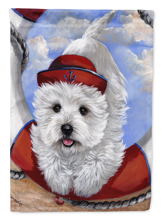 Buy this Westie Ahoy Sailor Flag Garden Size PPP3197GF