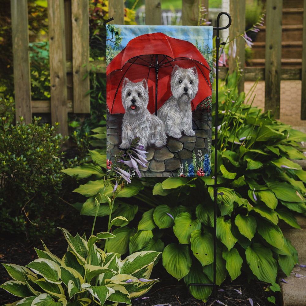 Westie April Showers Flag Garden Size PPP3198GF