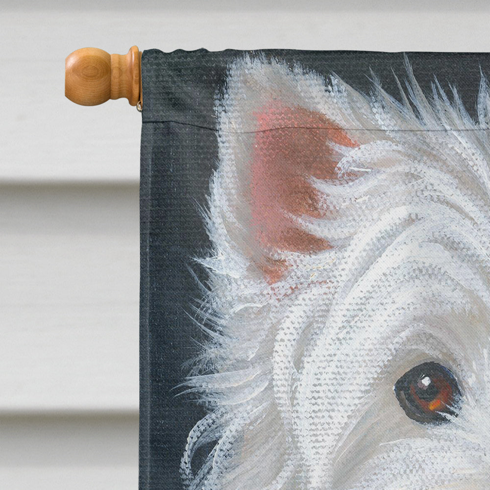 Westie Rabbit Harmony Flag Canvas House Size PPP3207CHF