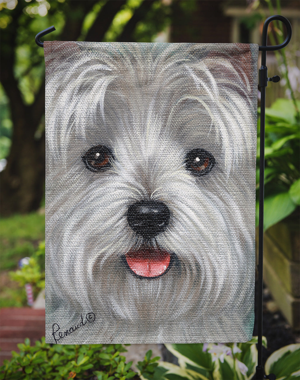Westie Kissable Face Flag Garden Size PPP3212GF