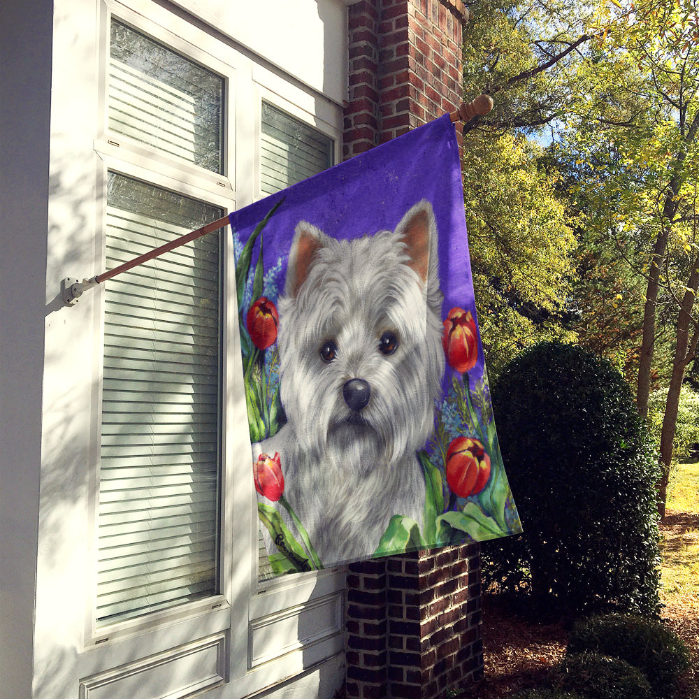 Westie Paradise Flag Canvas House Size PPP3220CHF