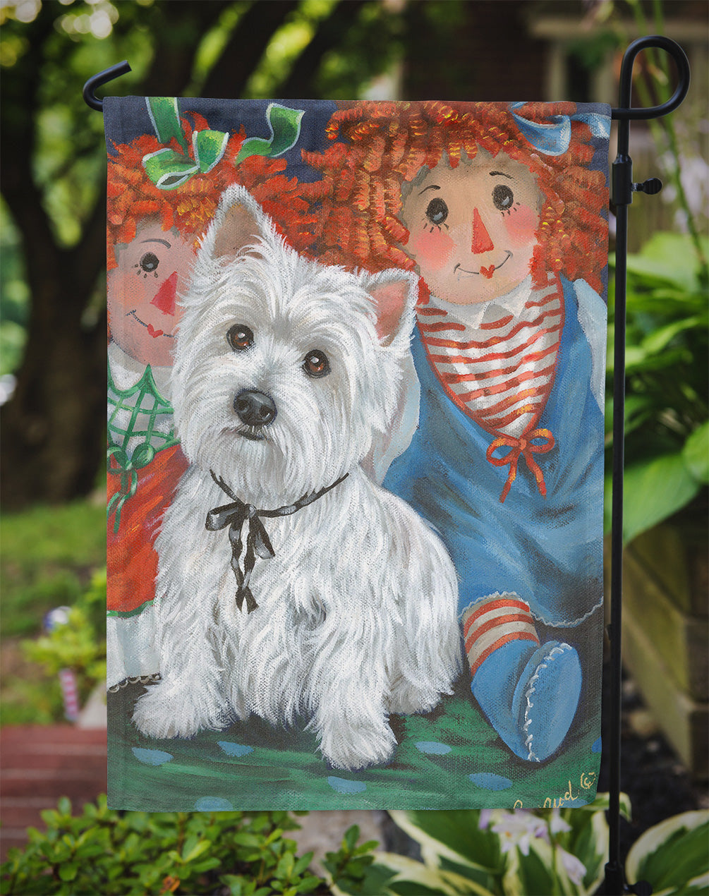 Westie Ragdoll Flag Garden Size PPP3226GF