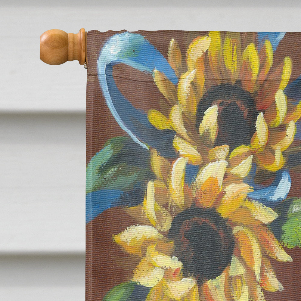Westie Zoe and Sunflowers Flag Canvas House Size PPP3236CHF